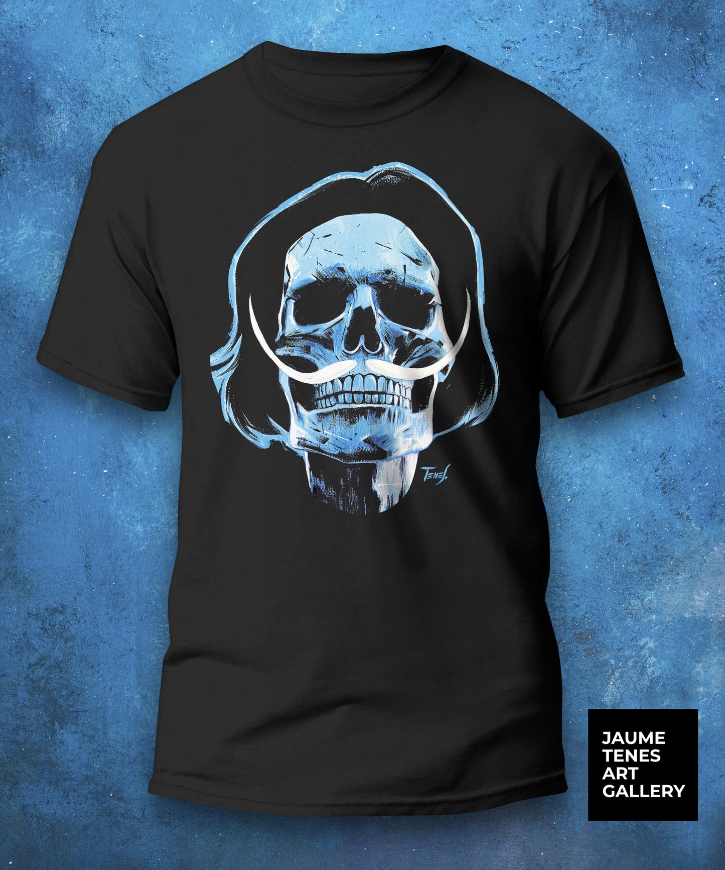 Celebrate the genius of Salvador Dalí with this striking T-shirt. Wear surrealism with attitude.