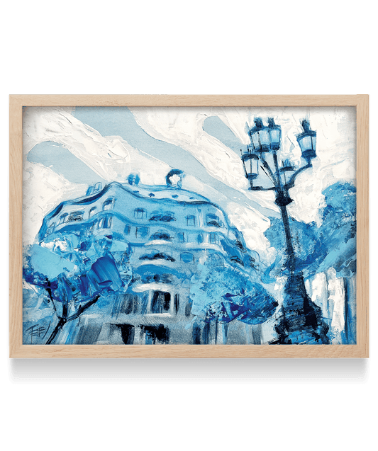 Art Print "Pedrera in Blue"